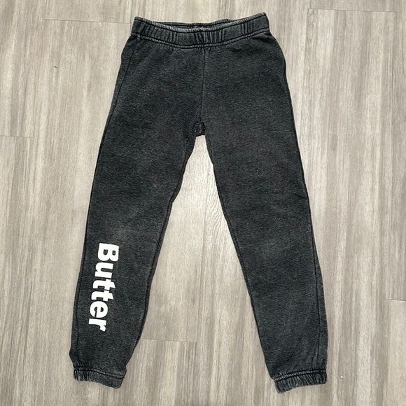 Butter Bottoms Butter Super Soft Girls Small Gray Sweatpants